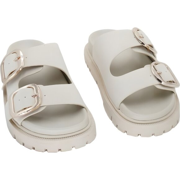 MIA Gen Double Buckle Slip-On Sandals Seashell for Women US 6M - Picture 1 of 6